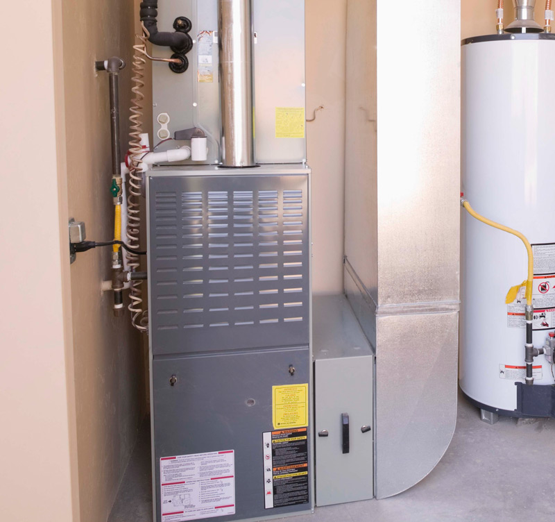 New Furnace in a basement of a home